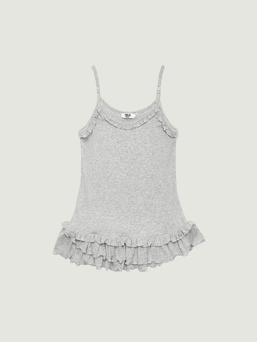 Grove 26Ss Liv Frill Sleeveless (Melange Gray)