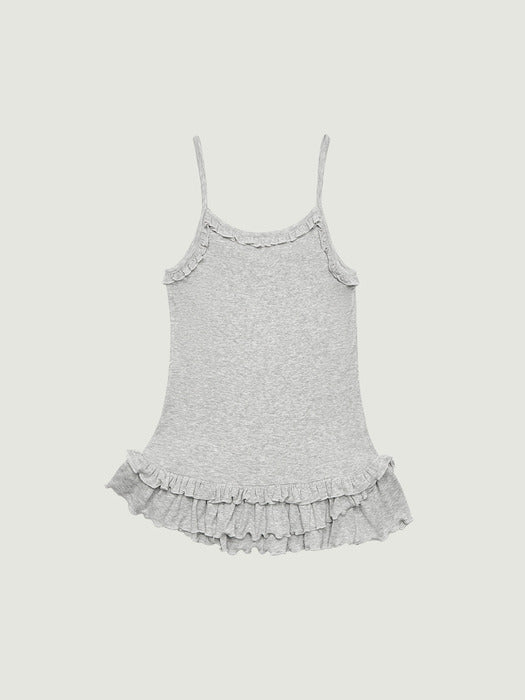 Grove 26Ss Liv Frill Sleeveless (Melange Gray)