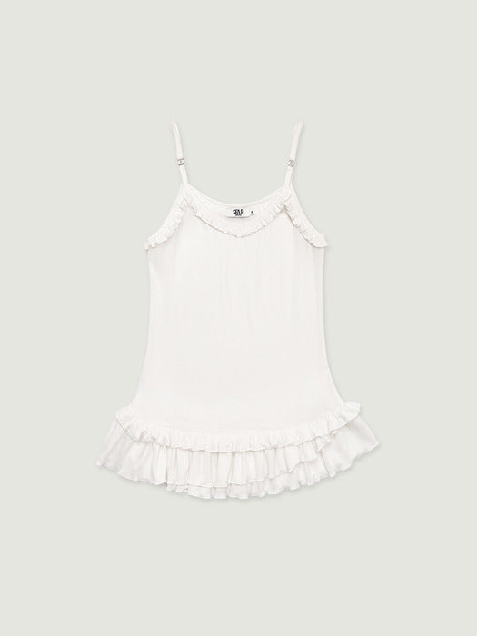 Grove 26Ss Liv Frill Sleeveless (White)