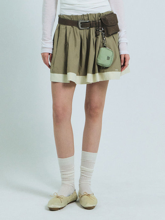 Grove 26Ss Juli Flare Skirt (Beige)