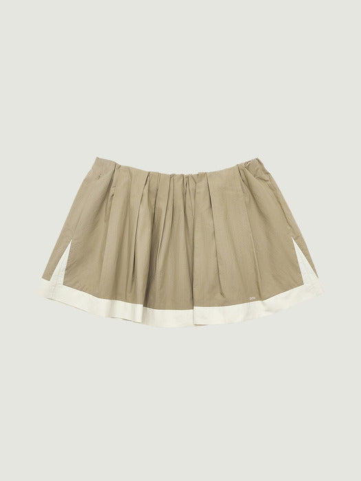 Grove 26Ss Juli Flare Skirt (Beige)