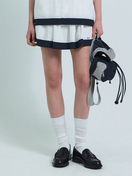 Grove 26Ss Juli Flare Skirt (White)