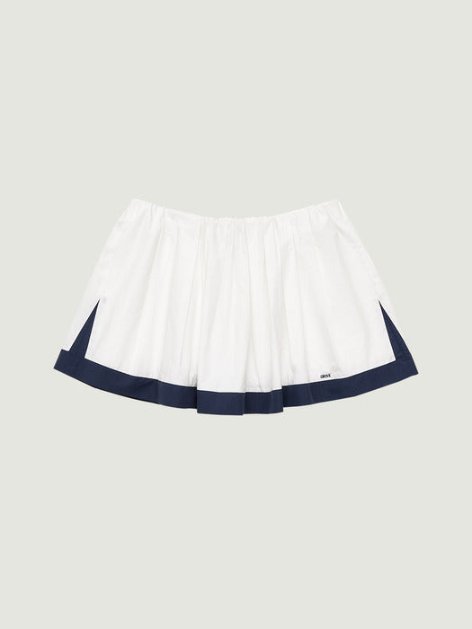 Grove 26Ss Juli Flare Skirt (White)