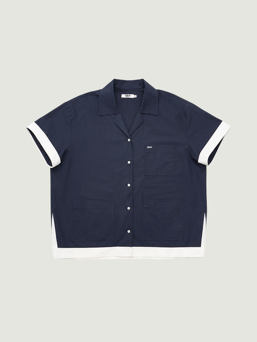 [grove] 26Ss Juli H/S Shirt (Navy)