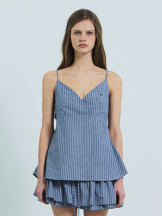 Grove 26Ss Lani Stripe Sleeveless (Navy)