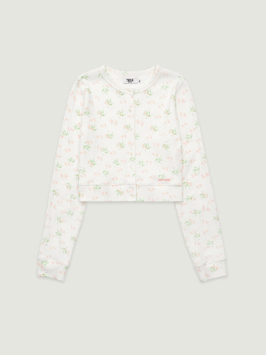 Grove 26Ss Flora Cardigan (White)