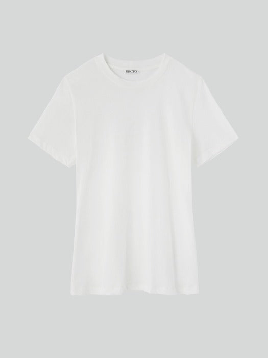 Recto Long Length Slim Fit Top (Off White)