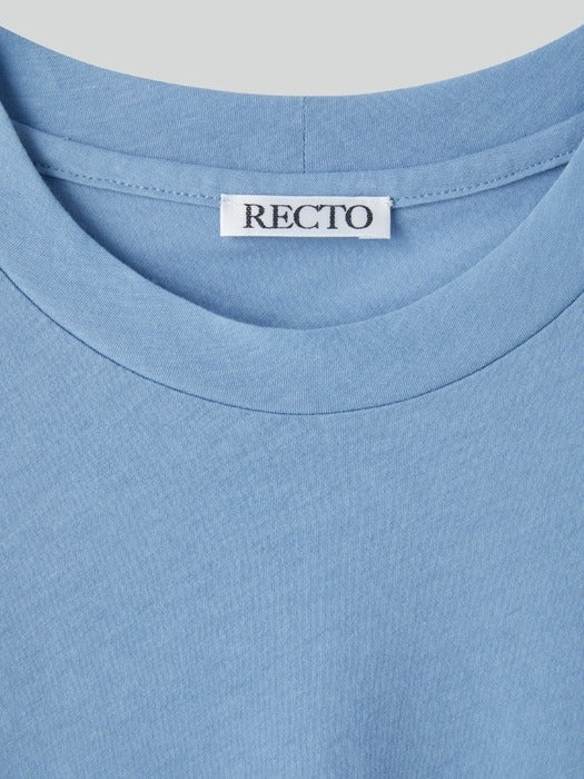 Recto Long Length Slim Fit Top (Baby Blue)