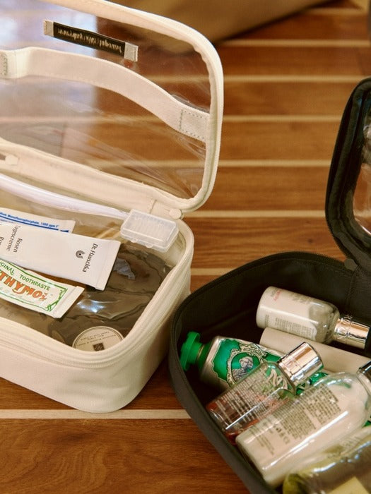 Wconcept_Depound double layer cosmetic bag - ivory