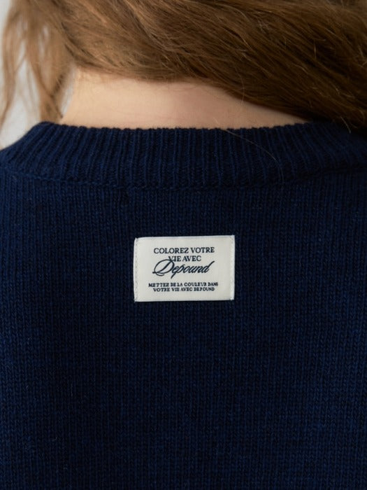 Wconcept_Depound snow cabin wool knit - navy