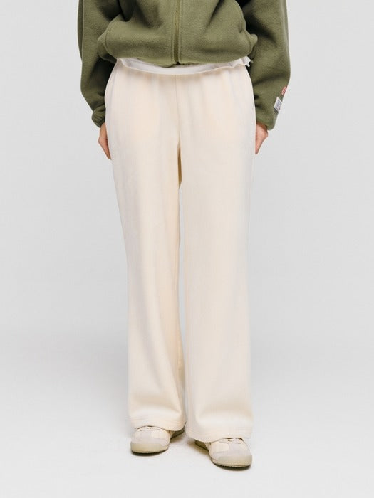 Wconcept_Depound corduroy mink banding pants - ivory