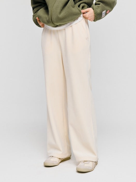 Wconcept_Depound corduroy mink banding pants - ivory