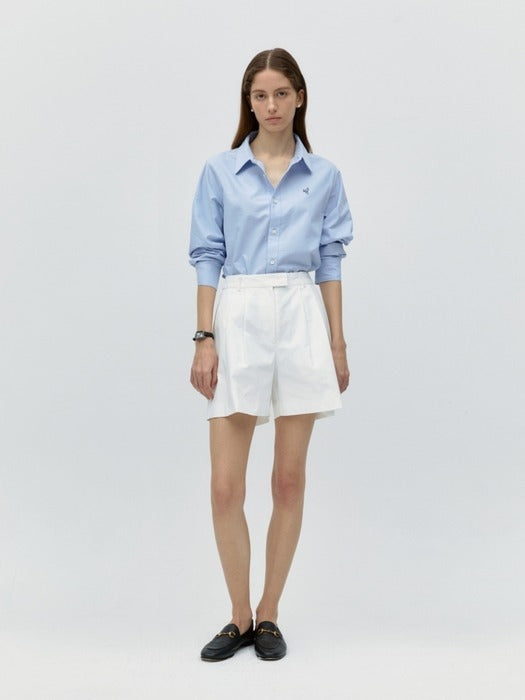 Wconcept_Depound bermuda half pants - white
