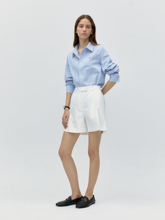Wconcept_Depound bermuda half pants - white