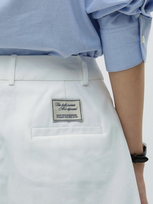 Wconcept_Depound bermuda half pants - white