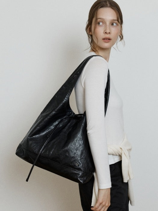 Wconcept_Depound pino bag (hobo) - black (L)