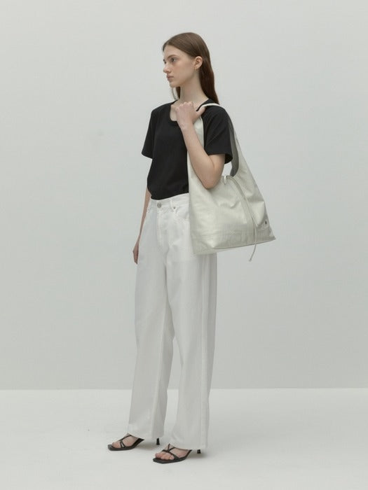 Wconcept_Depound pino bag (hobo) - ivory (L)