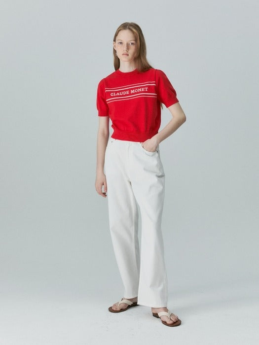 Wconcept_Depound monet jacquard knit - red