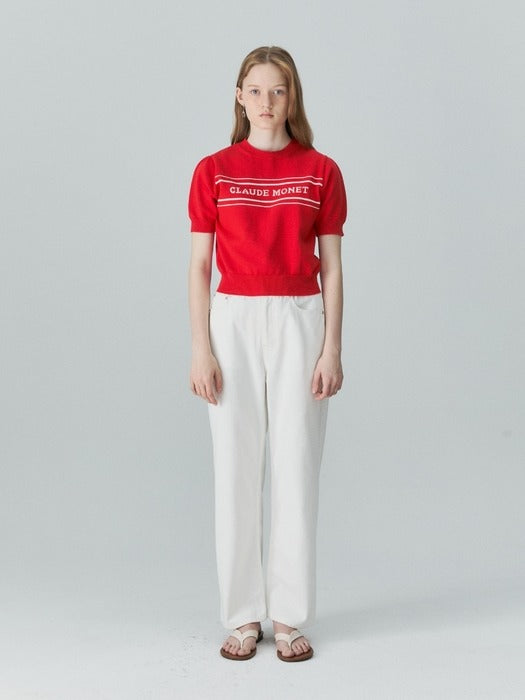 Wconcept_Depound monet jacquard knit - red