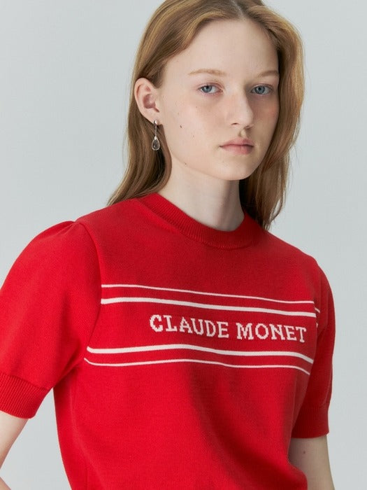 Wconcept_Depound monet jacquard knit - red