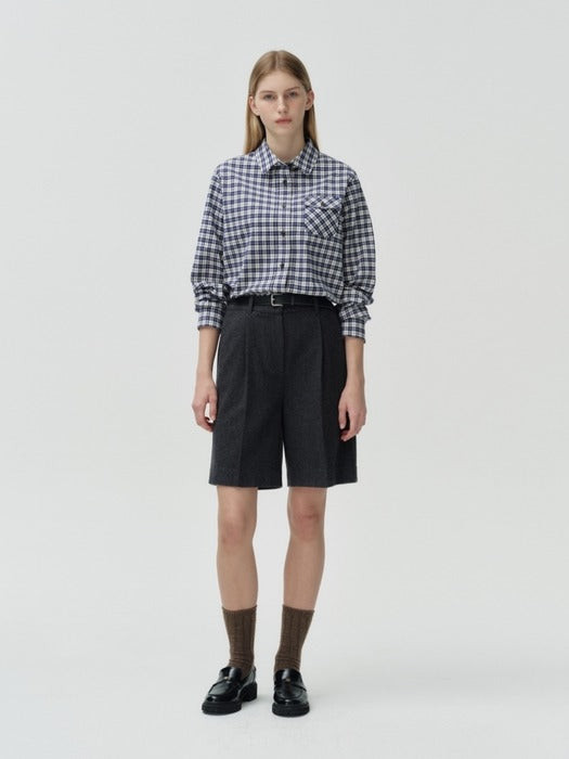 Wconcept_Depound pocket check shirts - navy