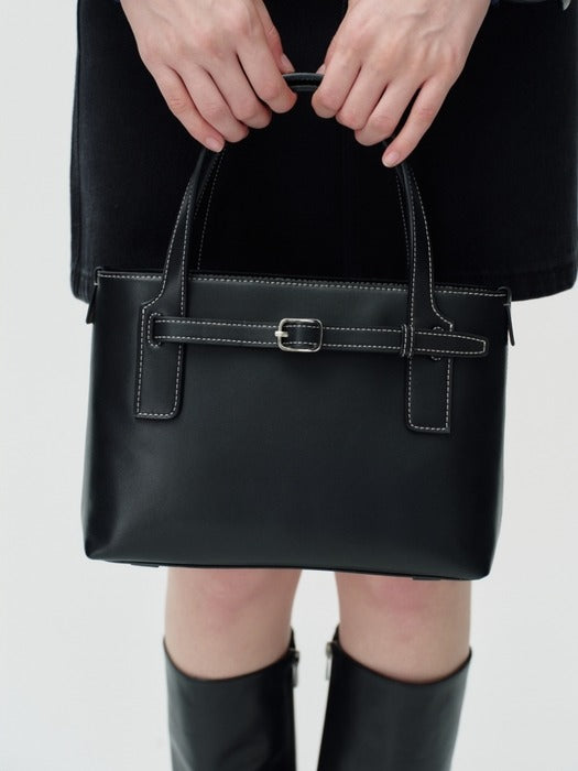 Wconcept_Depound belted bag (tote) - black