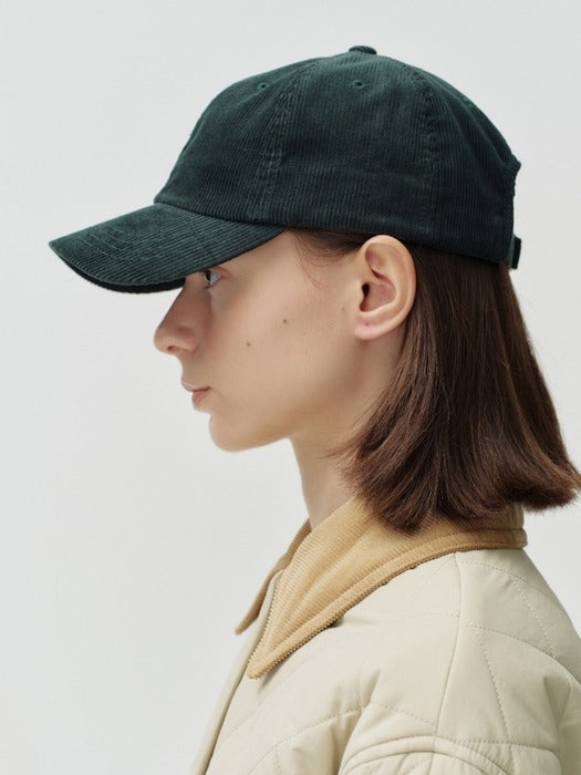 Wconcept_Depound dpwd corduroy cap - dark green