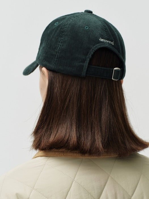 Wconcept_Depound dpwd corduroy cap - dark green