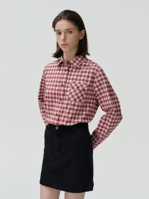 Wconcept_Depound basic mini denim skirt - black