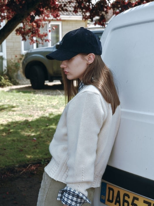 Wconcept_Depound embrodiery fluffy pullover - butter
