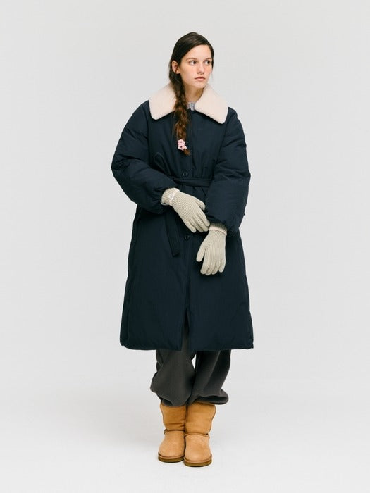Depound line knit gloves - smoke green