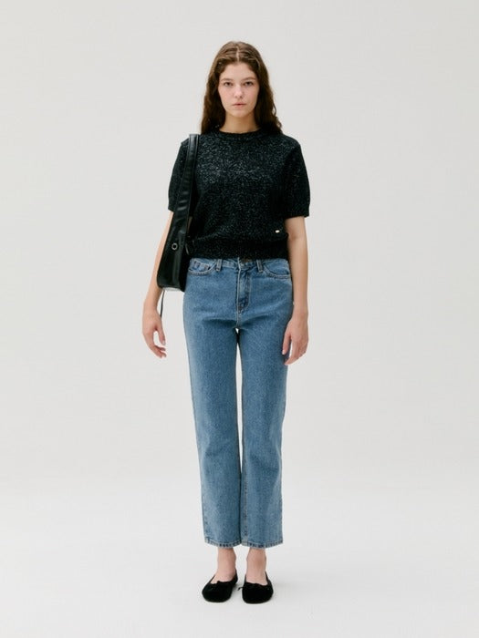 Wconcept_Depound glitter knit pullover - black