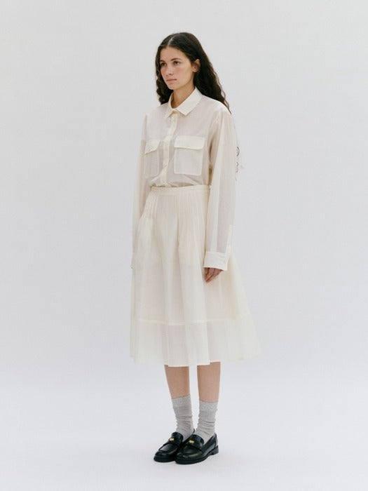 Wconcept_Depound pocket sheer shirts - cream