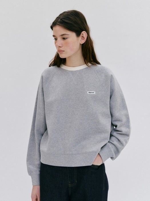 Wconcept_Depound box logo sweatshirt - melange gray