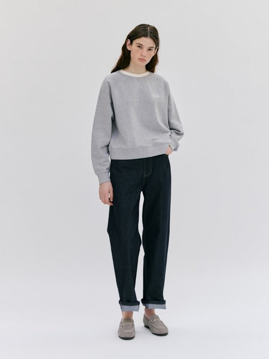 Wconcept_Depound box logo sweatshirt - melange gray