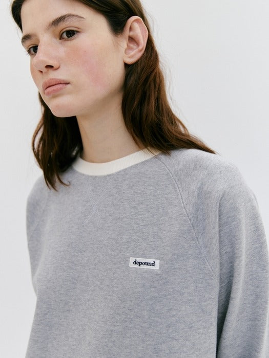 Wconcept_Depound box logo sweatshirt - melange gray
