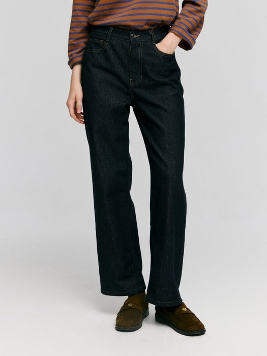Wconcept_Depound semi wide denim pants - indigo