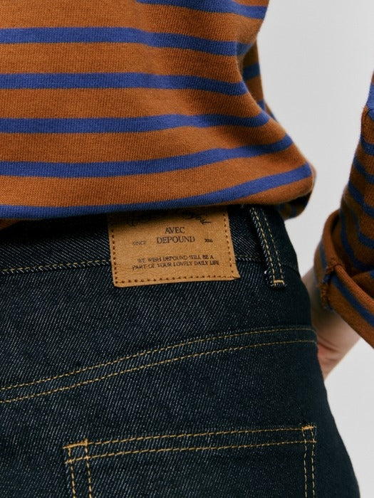 Wconcept_Depound semi wide denim pants - indigo