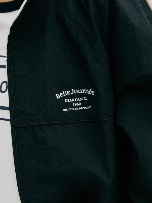 Wconcept_Depound nylon windbreaker jumper - black