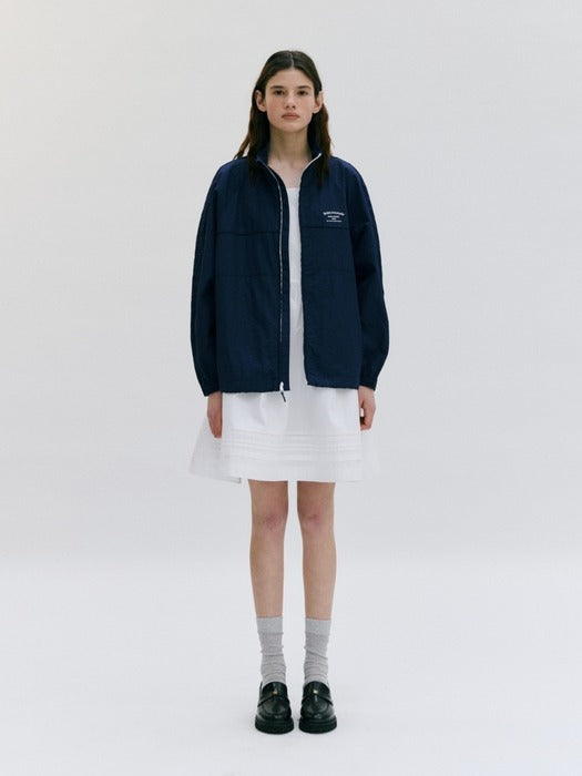 Wconcept_Depound nylon windbreaker jumper - navy