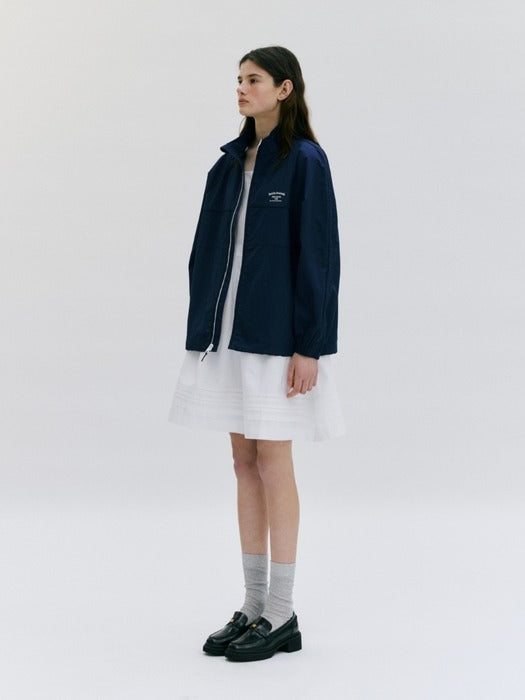 Wconcept_Depound nylon windbreaker jumper - navy