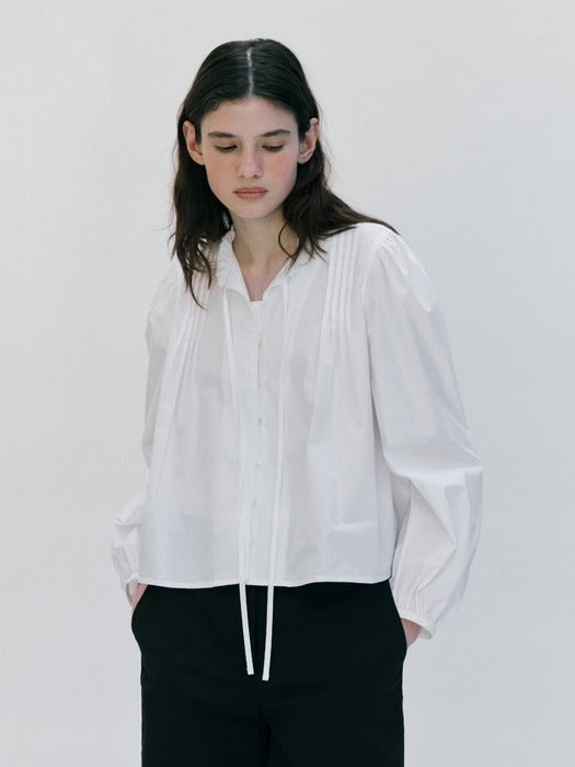Wconcept_Depound frill blouse - white