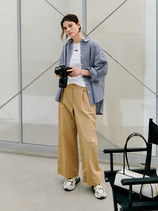 Wconcept_Depound oversized check shirts - navy