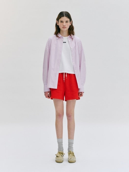 Wconcept_Depound oversized stripe shirts - pink