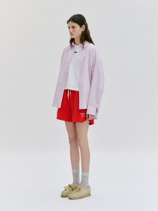 Wconcept_Depound oversized stripe shirts - pink