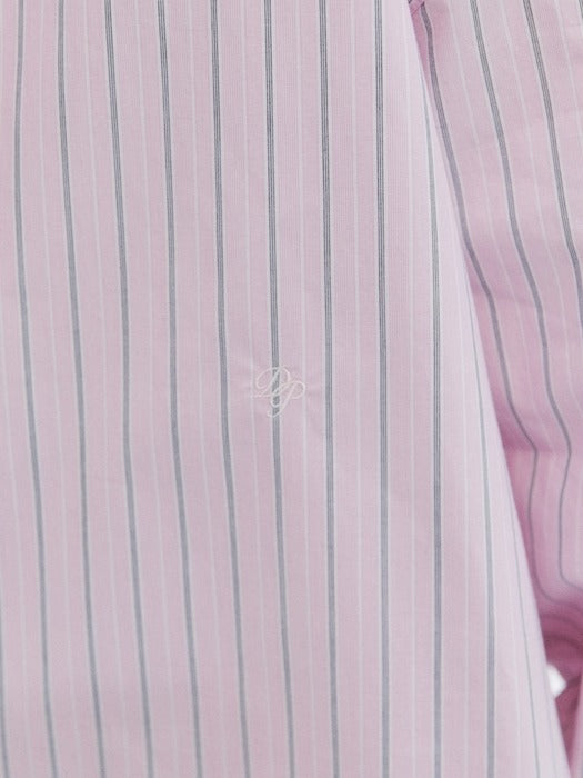 Wconcept_Depound oversized stripe shirts - pink