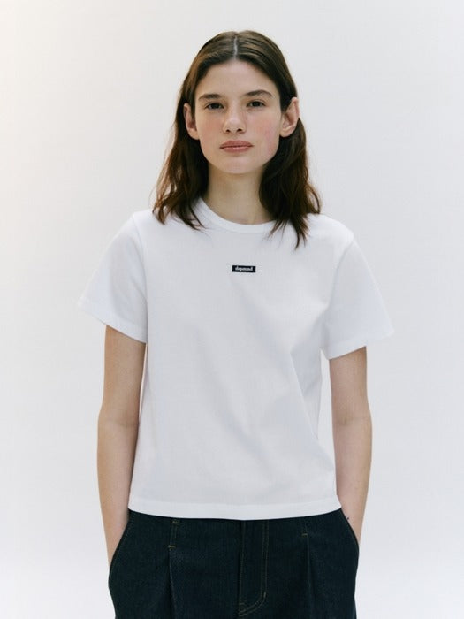 Wconcept_Depound box logo standard crop t-shirt