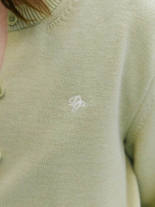 Wconcept_Depound basic cotton cardigan - mint
