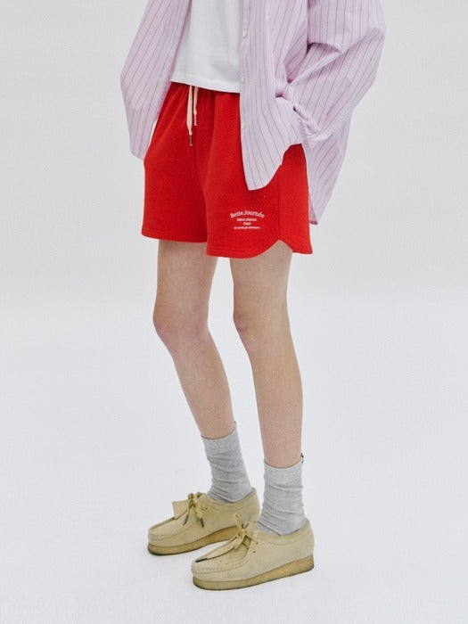 Wconcept_Depound banding shorts - red
