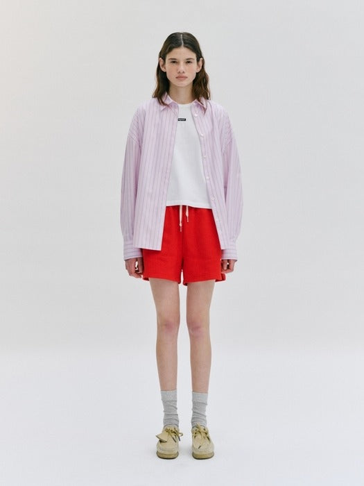 Wconcept_Depound banding shorts - red